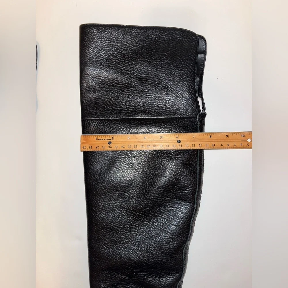Ralph Lauren Dallyce Over The Knee Boots Women’s Size 10B Black Chic Bold Party - Picture 13 of 14